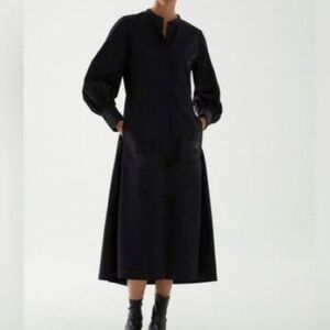 COS Long Sleeve Black Maxi Dress